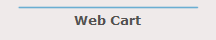 Web Cart